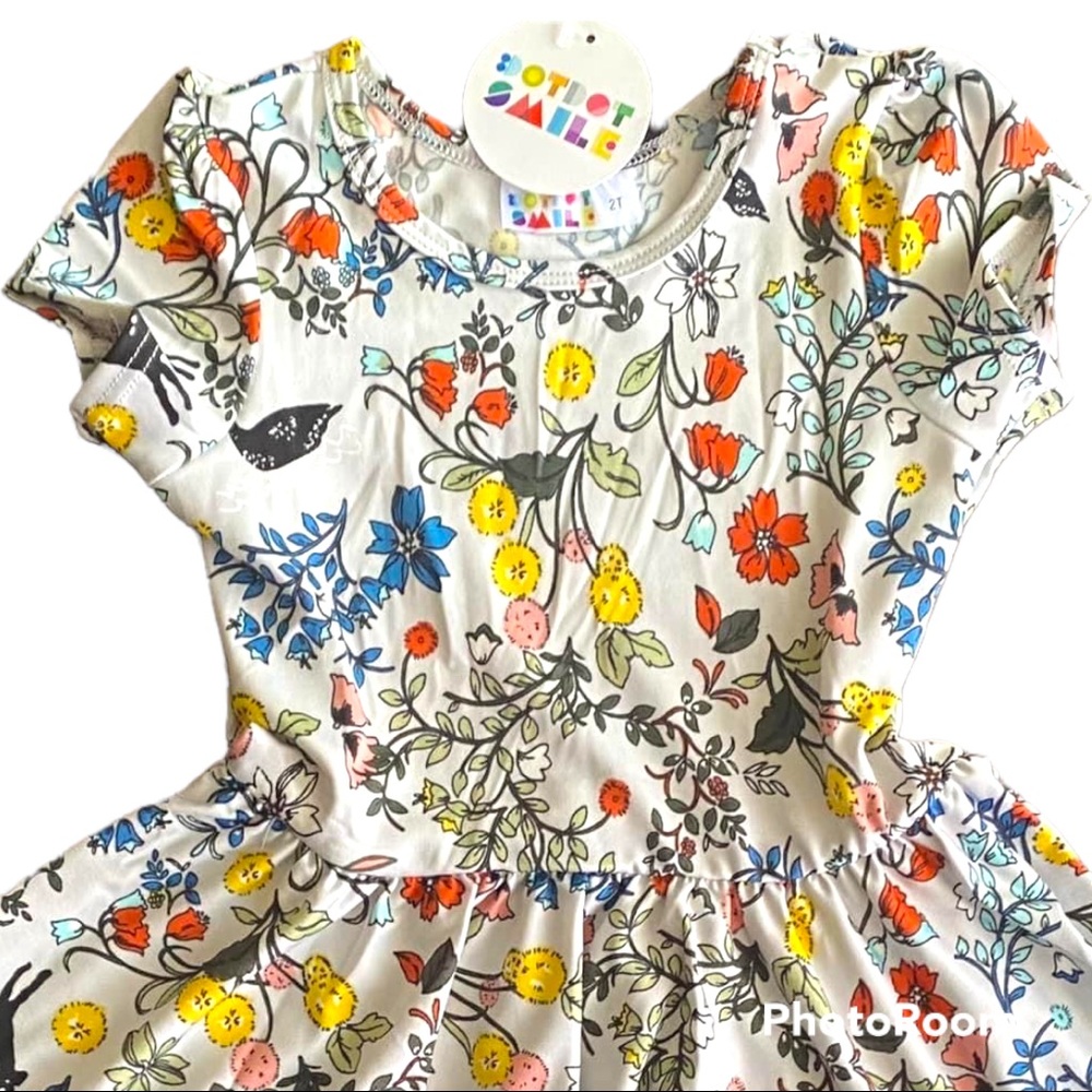 NWT toddler dress size 2t animal and floral print